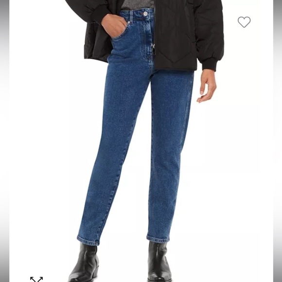 Whistles Jeans Women Size 24 Slim Skinny Ankle Blue High Rise Mom MSRP $199 - Picture 1 of 12